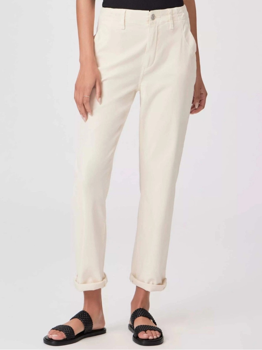 Paige Drew High Rise Straight Leg Jeans